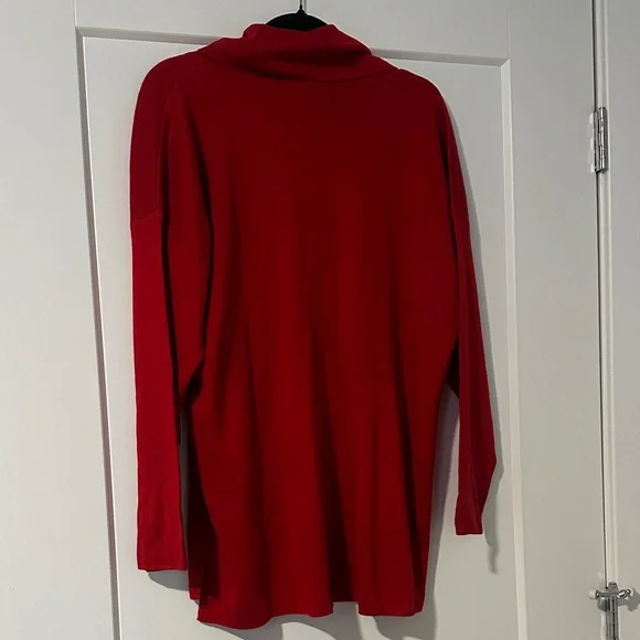 Calvin Klein Red Cowl Neck Sweater - Picture 4 of 4